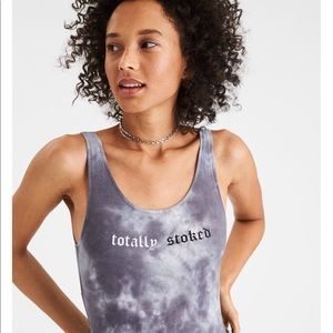 American Eagle “totally stoked” body suit
